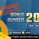 Promo Bonus Deposit 20% 7upcash